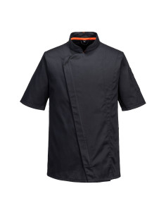 Asymetryczna bluza szefa kuchni Portwest C739 MeshAir Pro Czarny