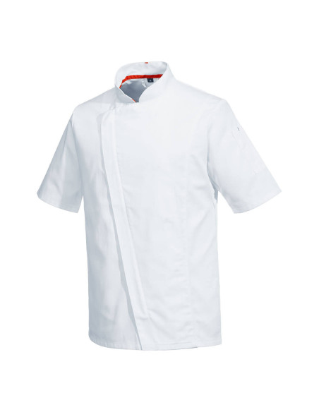 Asymetryczna bluza kucharska Portwest C739 MeshAir Pro – oddychająca odzież gastronomiczna | ToSafe