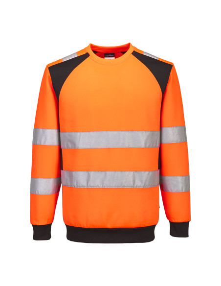 Sweter ostrzegawczy Portwest WX2 CD805 Eco Pomarańczowy/Czarny