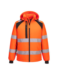Softshell ostrzegawczy ocieplany Portwest WX2 CD809 Pomarańczowy/Czarny