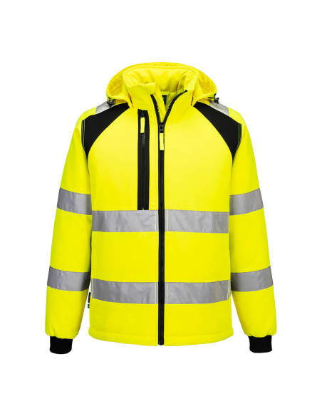 Softshell ostrzegawczy ocieplany Portwest WX2 CD809 Żółty/Czarny