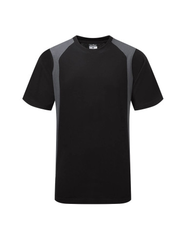 T-shirt roboczy Portwest WX2 CD811 Czarny/Szary