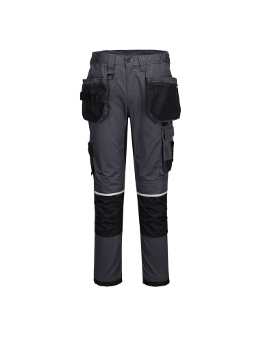 Spodnie robocze Portwest WX2 CD845 Stretch Szary metaliczny