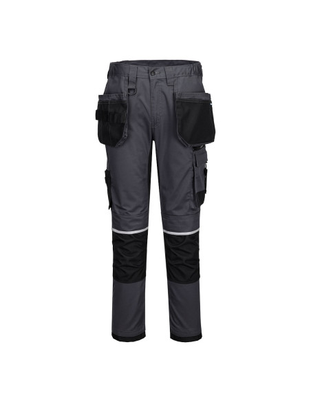 Spodnie robocze Portwest WX2 CD845 Stretch Szary metaliczny
