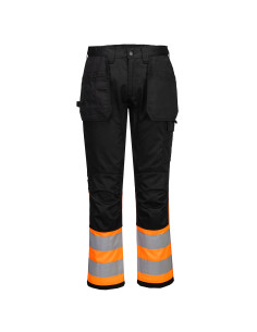 Spodnie ostrzegawcze Portwest WX2 CD858 Eco Stretch Pomarańczowy/Czarny