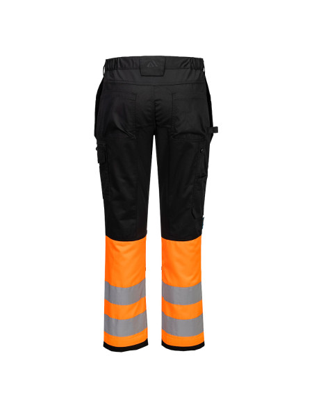 Spodnie ostrzegawcze Portwest CD858 WX2 Eco Stretch z kieszeniami kaburowymi i nakolannikami | ToSafe
