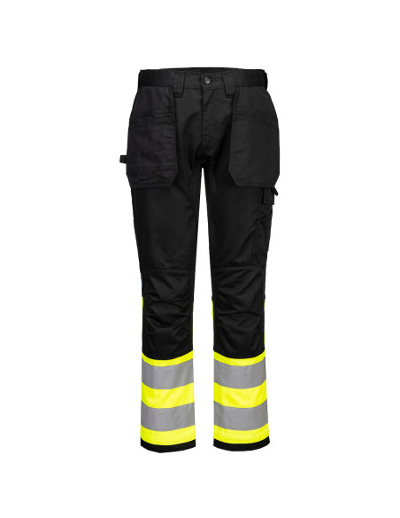 Spodnie ostrzegawcze Portwest WX2 CD858 Eco Stretch Żółty/Czarny