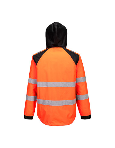Kurtka ostrzegawcza Portwest CD860 WX2 Eco wodoodporna z kapturem | ToSafe