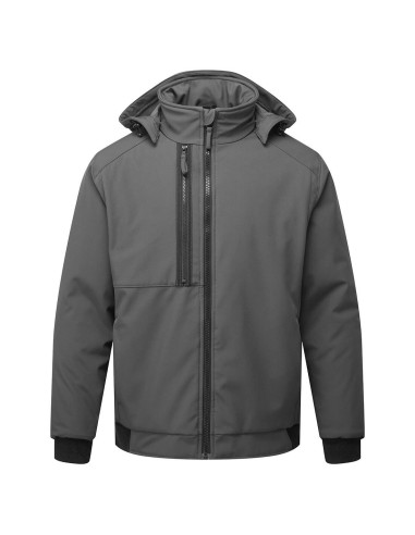 Ocieplany softshell Portwest WX2 CD874 Eco (2L) Szary