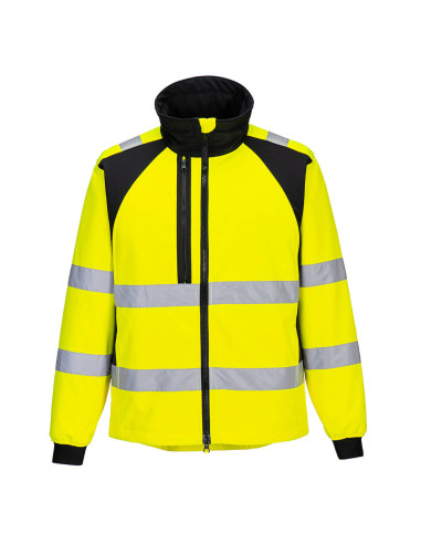 Kurtka ostrzegawcza softshell Portwest WX2 CD875 Eco (2L) Żółty/Czarny