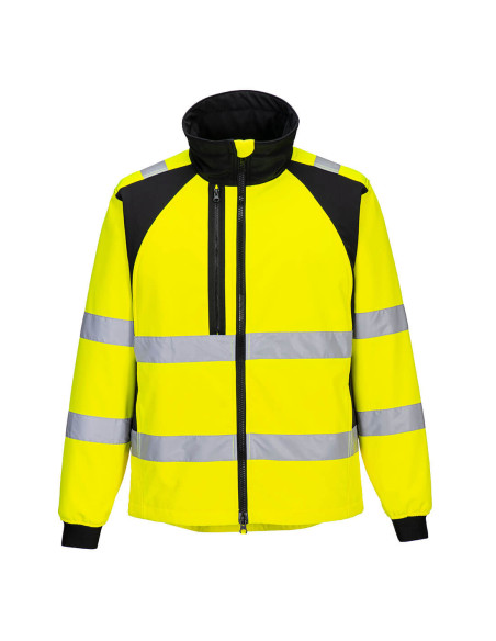 Kurtka ostrzegawcza softshell Portwest WX2 CD875 Eco (2L) Żółty/Czarny