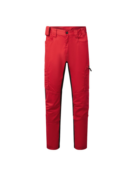 Spodnie robocze Portwest WX2 CD881 Eco Stretch z wentylacją Głęboki czerwony
