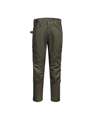 Spodnie robocze Portwest WX2 CD881 Eco Stretch z wentylacją Leśny