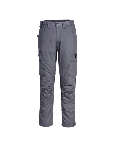 Spodnie robocze Portwest WX2 CD881 Eco Stretch z wentylacją Szary