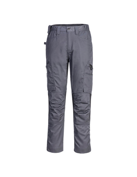 Spodnie robocze Portwest WX2 CD881 Eco Stretch z wentylacją Szary