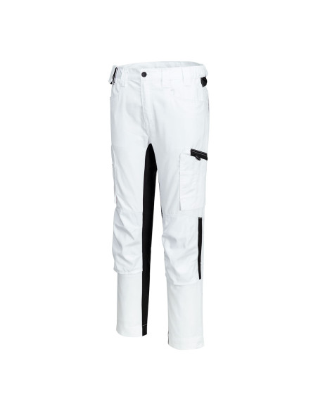 Spodnie robocze Portwest WX2 CD881 Eco Stretch z wentylacją Biały