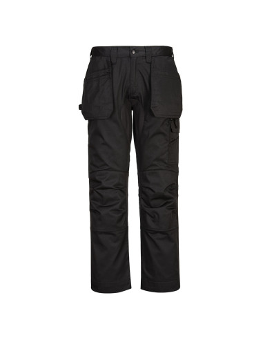 Spodnie robocze Portwest WX2 CD883 Eco Stretch z kaburami Czarny