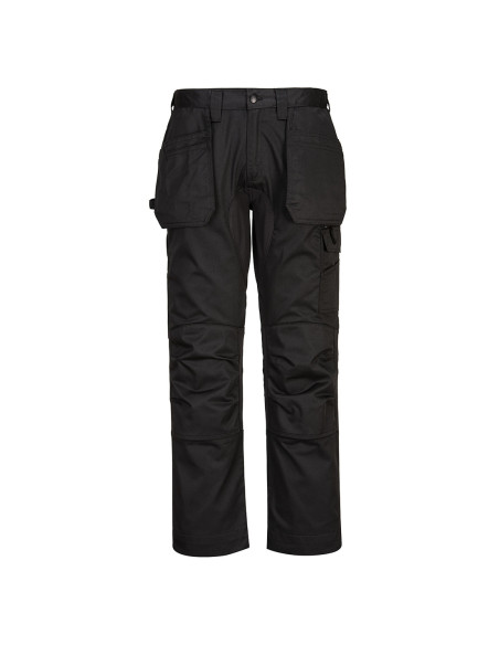Spodnie robocze Portwest WX2 CD883 Eco Stretch z kaburami Czarny