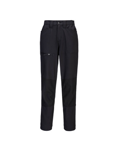 Damskie spodnie robocze Portwest WX2 CD887 Eco Stretch Czarny