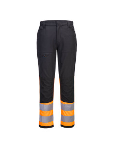 Spodnie ostrzegawcze Portwest WX2 CD888 Eco Stretch Hi-Vis Pomarańczowy/Czarny