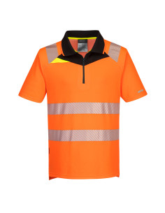 Koszulka ostrzegawcza polo DX4 Portwest z krótkim rękawem Pomarańczowy/Czarny