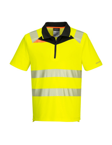 Koszulka ostrzegawcza polo DX4 Portwest z krótkim rękawem Żółty/Czarny