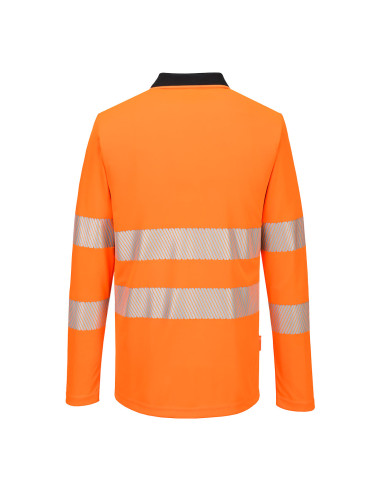 Koszulka ostrzegawcza polo DX4 Portwest z długim rękawem DX419 | ToSafe