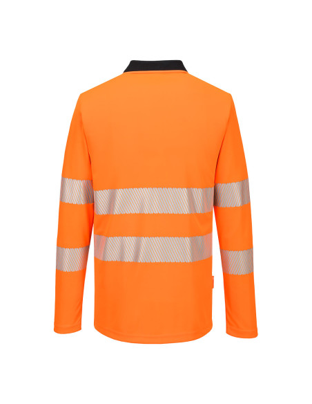 Koszulka ostrzegawcza polo DX4 Portwest z długim rękawem DX419 | ToSafe