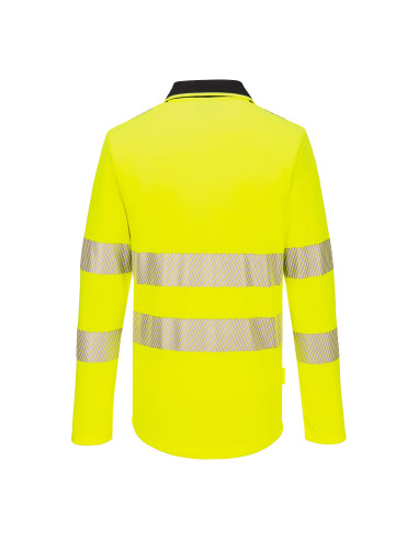 Koszulka ostrzegawcza polo DX4 Portwest z długim rękawem DX419 | ToSafe