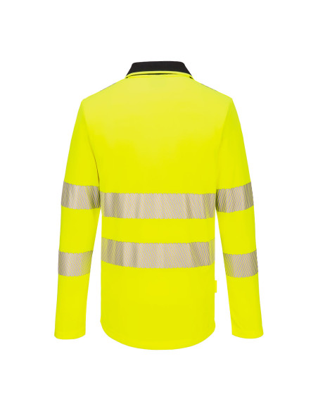 Koszulka ostrzegawcza polo DX4 Portwest z długim rękawem DX419 | ToSafe