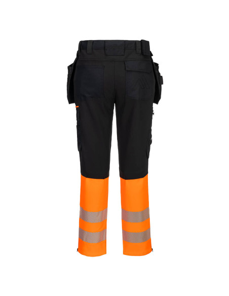 Spodnie ostrzegawcze DX4 Portwest klasa 1 z kieszeniami kaburowymi DX457 | ToSafe