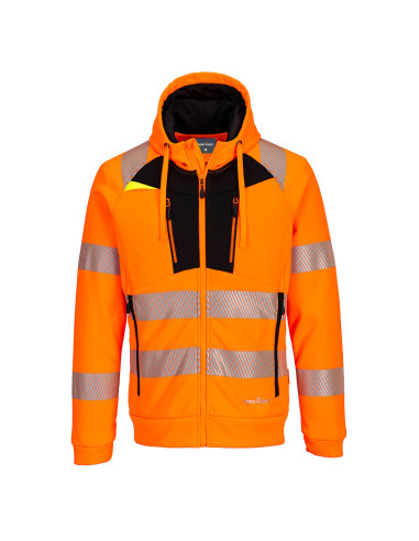 Bluza ostrzegawcza z kapturem Portwest DX484 DX4 hi-vis Pomarańczowy/Czarny