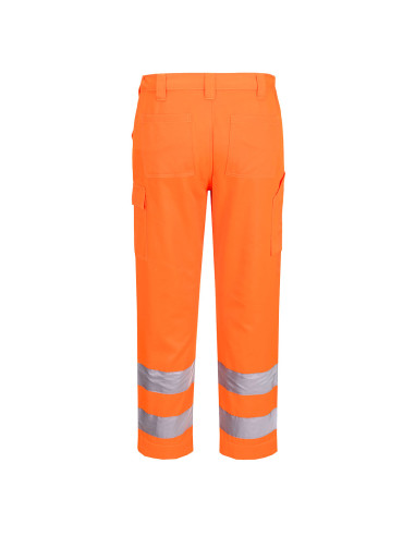 Spodnie ostrzegawcze Portwest ES046 – wytrzymałe spodnie robocze Hi-Vis z kieszeniami na nakolanniki | ToSafe
