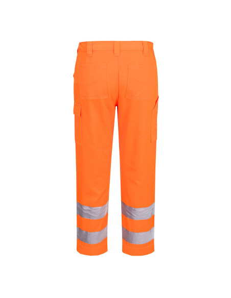 Spodnie ostrzegawcze Portwest ES046 – wytrzymałe spodnie robocze Hi-Vis z kieszeniami na nakolanniki | ToSafe