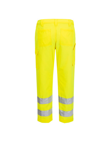 Spodnie ostrzegawcze Portwest ES046 – wytrzymałe spodnie robocze Hi-Vis z kieszeniami na nakolanniki | ToSafe