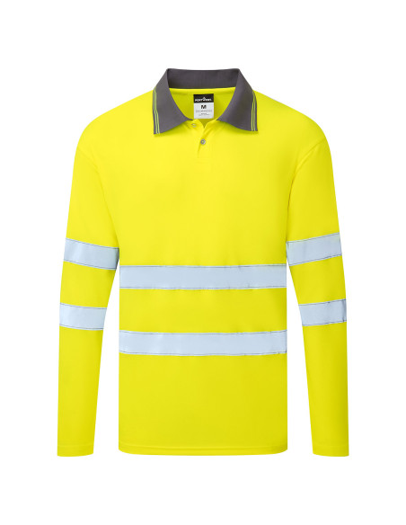 Koszulka ostrzegawcza Portwest ES277 hi-vis odzież robocza Żółty
