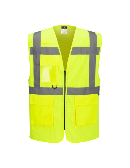 Kamizelka ostrzegawcza Portwest ES376 hi-vis z kieszeniami Żółty