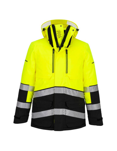 Zimowa kurtka ostrzegawcza Portwest EV401 EV4 Expedition Żółty/Czarny