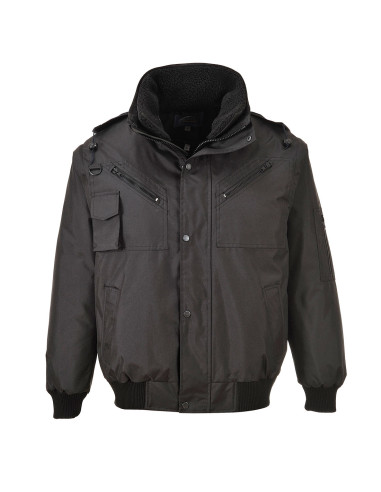 Kurtka robocza Portwest F465 Bomber 4 w 1 wodoodporna Czarny