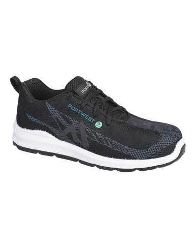 Buty ochronne Portwest FC06 Eco Fly obuwie robocze S1PS Czarny/Niebieski