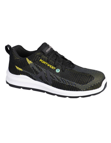 Buty ochronne Portwest FC06 Eco Fly obuwie robocze S1PS Czarny/Żółty