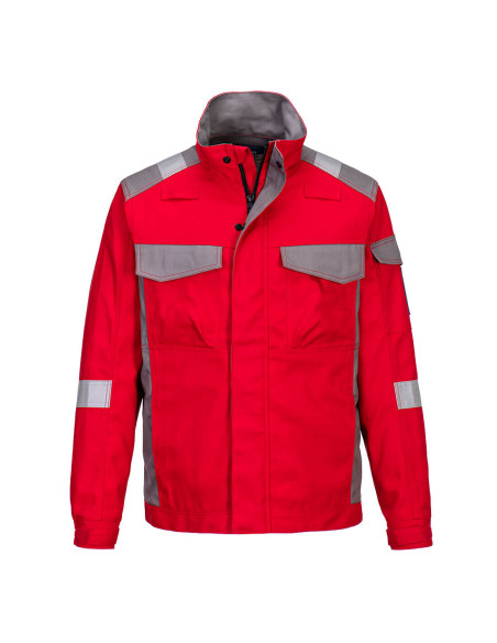 Bluza trudnopalna dwukolorowa Portwest FR08 Bizflame Industry Czerwony