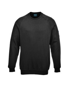 Sweter trudnopalny z długim rękawem Portwest FR12 Modaflame Czarny