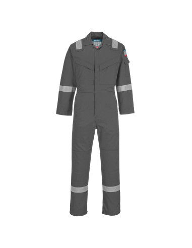 Kombinezon super lekki antyelektrostatyczny Portwest FR21 Bizflame Work Szary