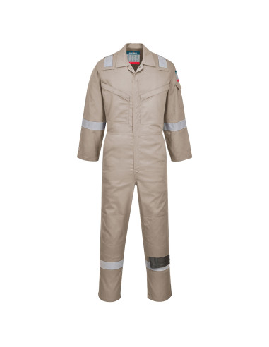 Kombinezon super lekki antyelektrostatyczny Portwest FR21 Bizflame Work Khaki
