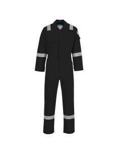 Lekki kombinezon trudnopalny i antystatyczny Portwest FR28 Bizflame Work Czarny