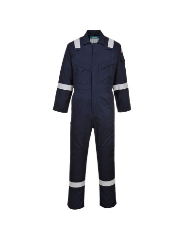 Lekki kombinezon trudnopalny i antystatyczny Portwest FR28 Bizflame Work Granatowy