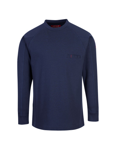 Sweter trudnopalny i antystatyczny Portwest FR33 Bizflame Granatowy