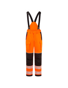 Spodnie zimowe trudnopalne Portwest FR426 Modaflame Rain PW3 Pomarańczowy/Czarny