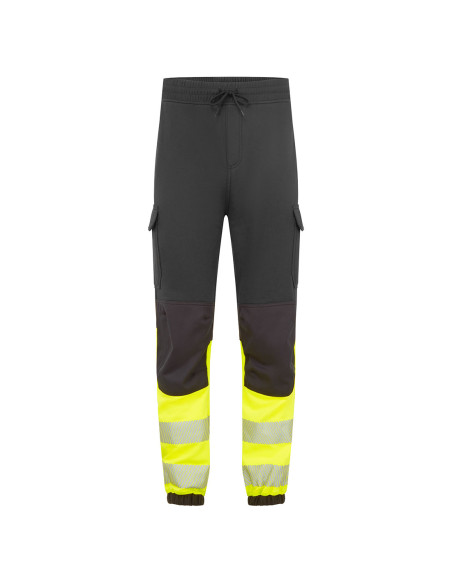 Spodnie trudnopalne Portwest FR433 Modaflame PW3 Jogger Czarny/Żółty